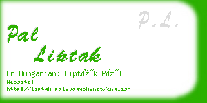 pal liptak business card